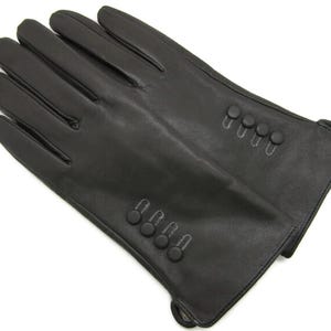 Womens Ladies Premium Quality Genuine Super Soft Leather Gloves Fully Lined Winter Warm Grey