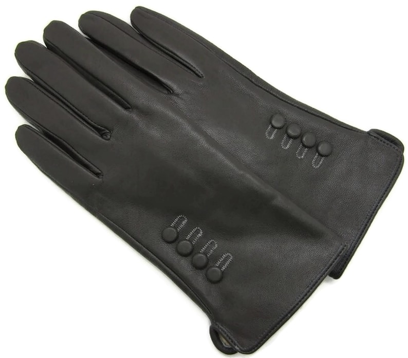 Womens Ladies Premium Quality Genuine Super Soft Leather Gloves Fully Lined Winter Warm Grey