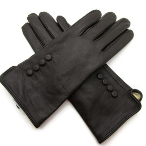 Womens Ladies Premium Quality Genuine Super Soft Leather Gloves Fully Lined Winter Warm Brown