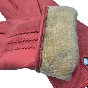 Womens Genuine Leather Gloves: Soft Fleece Lined Winter One Piece Gloves image 18