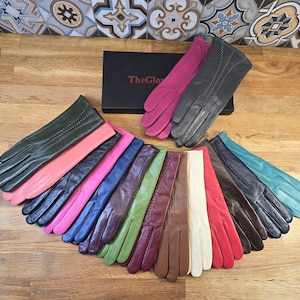 Womens Gift Boxed Premium Genuine Super Soft Leather Gloves Fully Lined Winter Warm