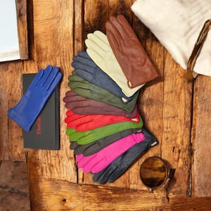 Womens Ladies New Gift Boxed Premium Genuine Super Soft Classic Leather Gloves Fully Lined Winter Warm