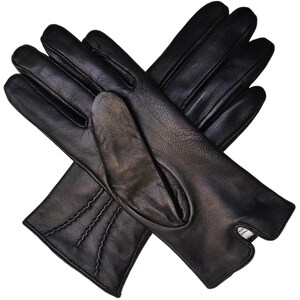 Womens Genuine Leather Gloves: Soft Fleece Lined Winter One Piece Gloves image 15