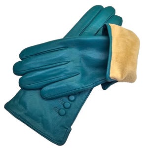 Womens Ladies Premium Quality Genuine Super Soft Leather Gloves Fully Lined Winter Warm image 20