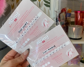 Press On Nail Sizing / Measuring Kit
