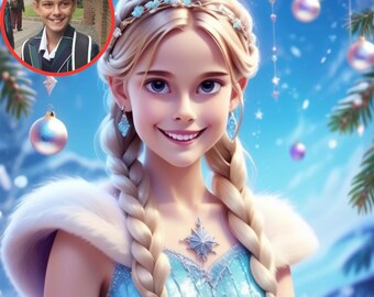 Personalised Paint By Numbers KIDS (1-3 Day Delivery Available UK only) Your Face! Our design!