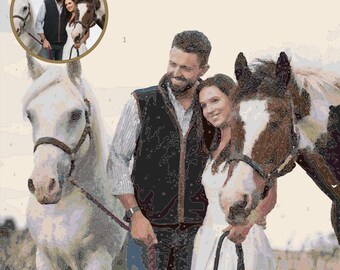 Wedding Gift!! Personalised Paint By Numbers (1-3 DAY DELIVERY Available UK only)