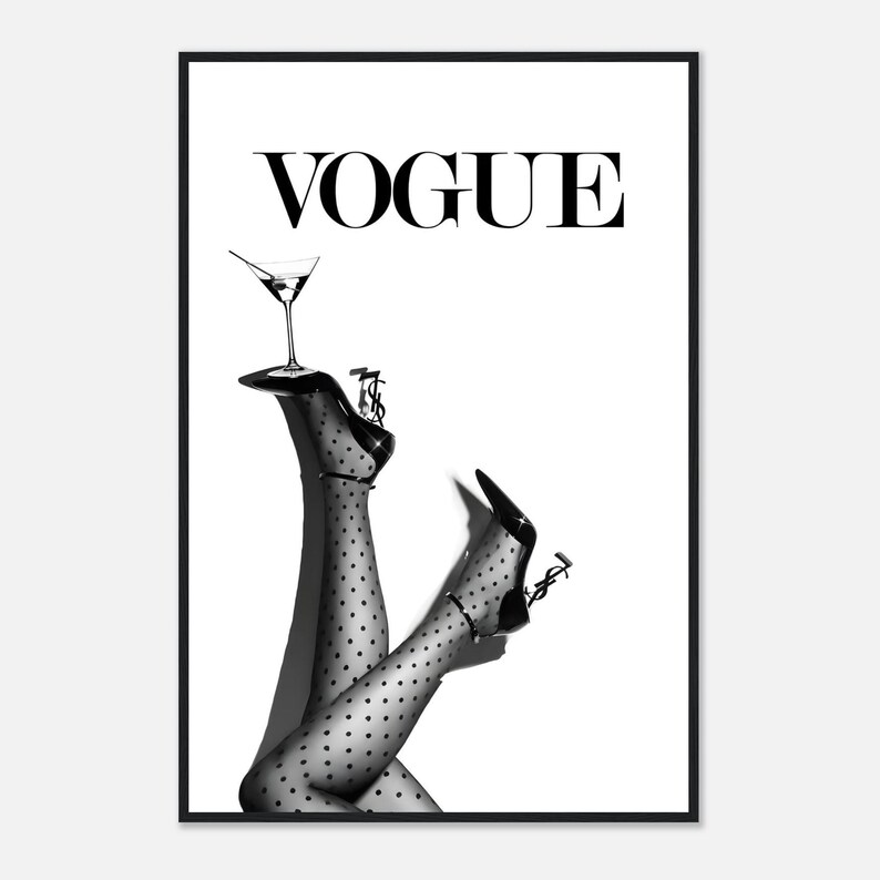 Ingelijste poster Vogue Legs Fashion – Chique, minimalistische muurdecoratie afbeelding 4