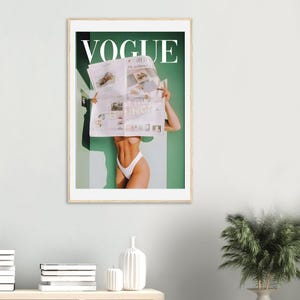 Vogue Hot Aesthetic Framed Poster - Ready-to-Hang Wall Art with Pine Wood Frame & Semi-Gloss Paper image 5