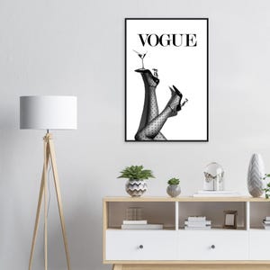 Ingelijste poster Vogue Legs Fashion – Chique, minimalistische muurdecoratie afbeelding 2