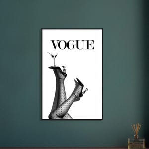 Ingelijste poster Vogue Legs Fashion – Chique, minimalistische muurdecoratie afbeelding 1