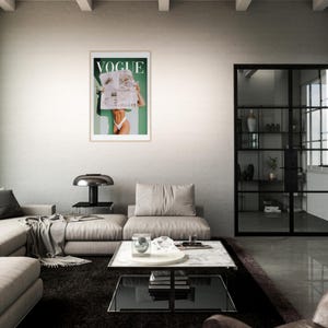 Vogue Hot Aesthetic Framed Poster - Ready-to-Hang Wall Art with Pine Wood Frame & Semi-Gloss Paper image 2