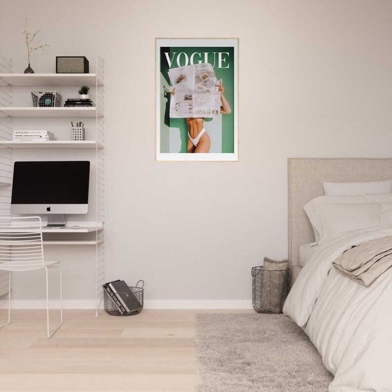 Vogue Hot Aesthetic Framed Poster - Ready-to-Hang Wall Art with Pine Wood Frame & Semi-Gloss Paper image 8