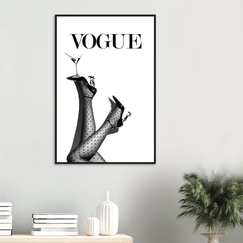 Ingelijste poster Vogue Legs Fashion – Chique, minimalistische muurdecoratie afbeelding 6
