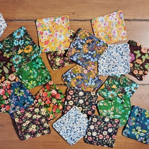 Memoryspel op bloemenstof - Memory Game van stof - Bordspel, familiespel - Handgemaakt en duurzaam cadeau-idee