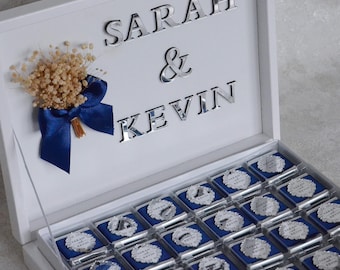Wedding Favors Chocolate, Wedding Favors, Engagement Chocolate, Wedding Chocolate, Luxury Chocolate, Plexiglass Chocolate