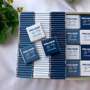 Baby Shower Chocolate Favors for Guests, Baby Shower Chocolate Favors, New Born Favors, Personalized Chocolate Favors, Baby Shower Gift