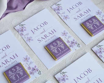 Personalized Wedding Chocolates, Custom Engagement Favors, Guest Thank You Gifts