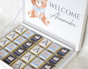 Personalized Baby Shower Chocolate Gift Box,Favors for Guests,Baby Shower Gifts,Baby Shower Chocolate,Custom Chocolate,Baby Chocolate Favors