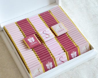 Personalized Baby Chocolate Favors | Custom Baby Shower Gifts | Baby Chocolate | Newborn Gift | Custom Chocolate | Custom Name Treats
