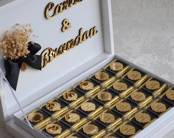 Wedding Favors Chocolate, Wedding Favors, Engagement Chocolate, Wedding Chocolate, Luxury Chocolate, Plexiglass Chocolate