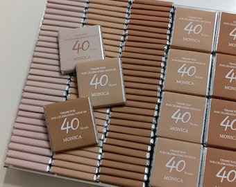 30th, 40th, 50th, 80th, 70th, 90th, 100th Birthday Party Favor, Adult Party Favors, Anniversary Chocolates,Birthday Party Chocolate Favors,