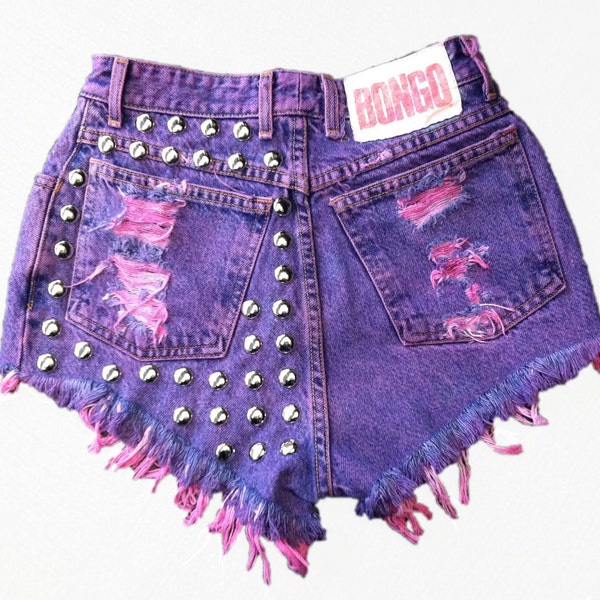 Rho short studded cut offs