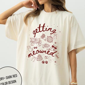 Getting Meowied Bachelorette Shirt, Funny Cat Themed Bride Tee, Personalized Bach Party Gift, Cat Lovers Wedding Shirt, Bridal Party Shirt