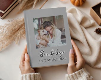 Diario fotográfico conmemorativo para mascotas, Cuaderno personalizado para recordar la pérdida de una mascota, Libro de recuerdos para perros o gatos, Regalo de duelo para dueños de mascotas, Libro personalizado para recordar a las mascotas
