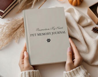 Diario conmemorativo para mascotas, cuaderno personalizado para recordar la pérdida de una mascota, libro de recuerdos para perros o gatos, regalo de duelo para dueños de mascotas, libro personalizado para conmemorar la pérdida de una mascota
