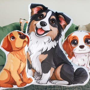 Custom cartoon Pet pillow | Turn your pet photo into a cartoon pillow | Personalized dog photo pillow | 3D photo pillow | Pet cartoon pillow