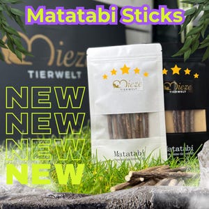 Matatabi Sticks for Cats | Natural Dental Care  Chew Fun | Cat Sticks for Fresh Breath | Matatabi Chew Bones & Cat Toy | Catnip Chew Sticks