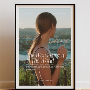 The Worst Person in the World Poster, Renate Reinsve Art, Joachim Trier Film Print, Indie Romance Cinema Decor, Digital Download