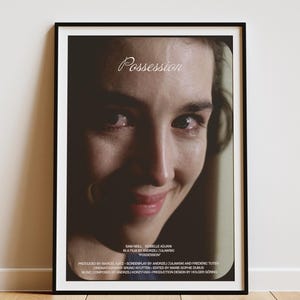 Possession 1981 Poster, Isabelle Adjani Sam Neill Art, Andrzej Zulawski Horror Film Print, Cult Arthouse Decor, Digital Download