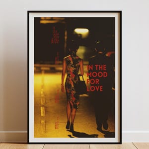 In the Mood for Love Poster, Wong Kar Wai Wandkunst, Tony Leung Maggie Cheung Druck, romantisch asiatisch Film Dekor, digitaler Download