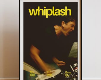 Whiplash Movie Poster, Damien Chazelle Film Art, Miles Teller Minimalist Print, Modern Wall Decor, Digital Download, Printable Wall Art