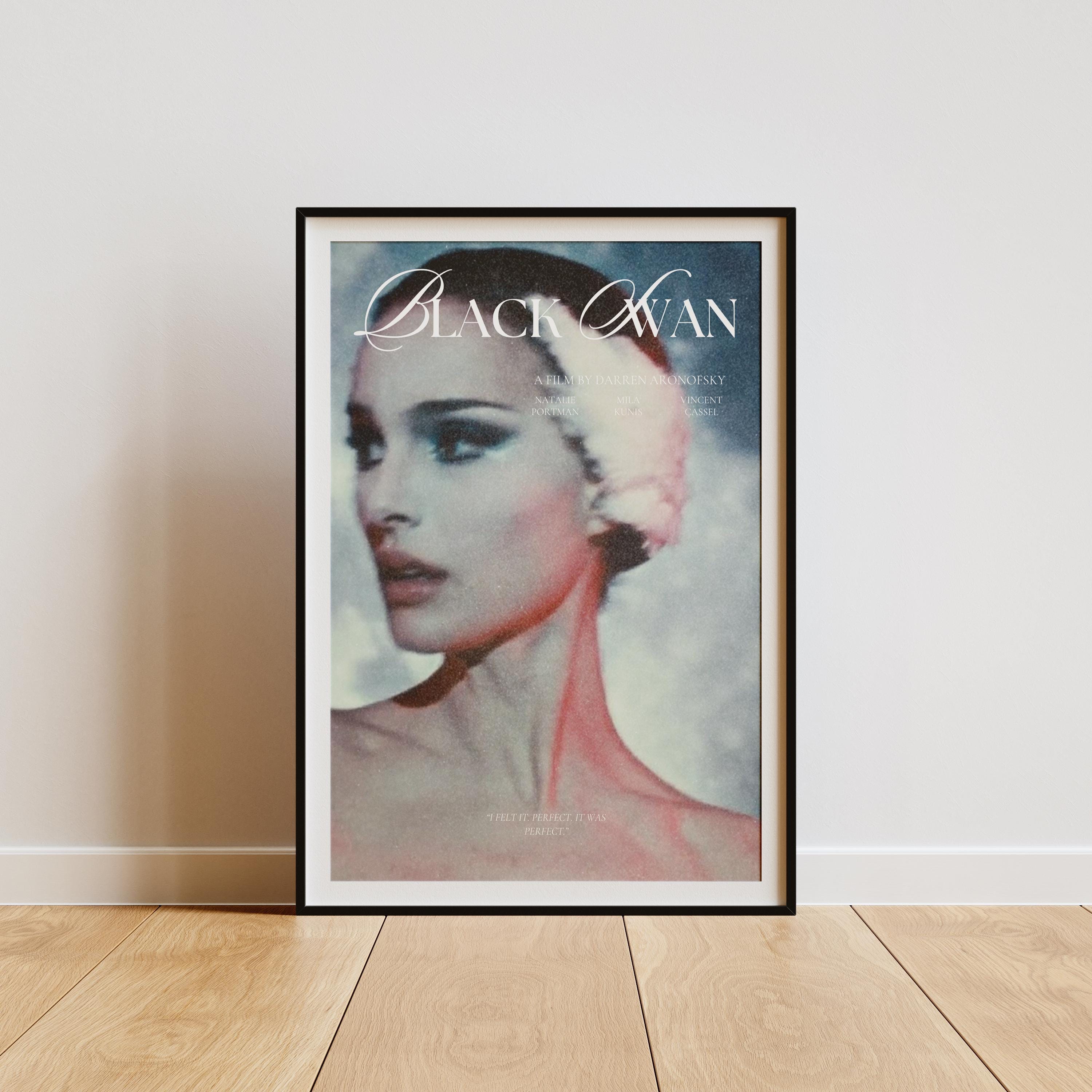 Black Swan Movie Poster, Natalie Portman Print, Dark Ballet Decor ...