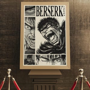 Berserk Poster, Guts Dark Fantasy Manga Print, Instant Download image 10