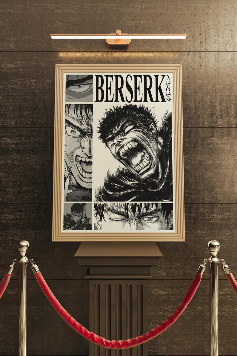 Berserk Anime Poster: Guts Dark Fantasy Manga Art (digital Download) - Etsy
