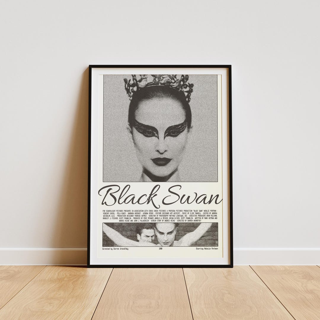 Black Swan Movie Poster: Natalie Portman, Dark Ballet Film (digital  Download) - Etsy, image size:1080x1080