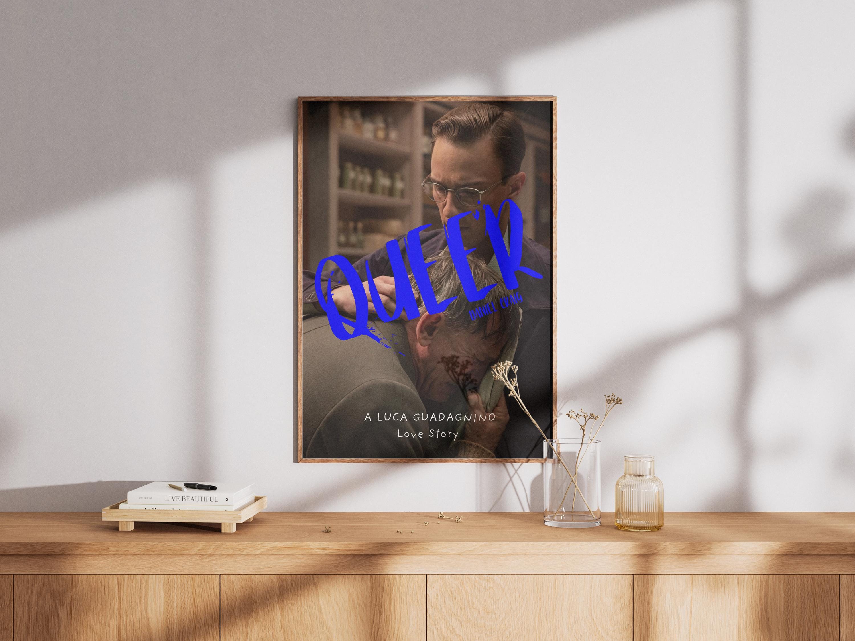 Queer 2024 Movie Poster Digital Download, Daniel Craig Drew