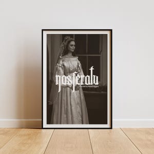 Nosferatu 2024 Movie Poster Digital Download, Lily-Rose Depp Gothic Horror Art, Robert Eggers Film Print, Dark Aesthetic Wall Decor