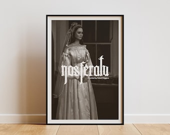 Nosferatu 2024-filmposter, Lily-Rose Depp Gothic Horror Art (digitale download)