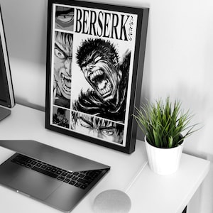 Berserk Poster, Guts Dark Fantasy Manga Print, Instant Download image 9