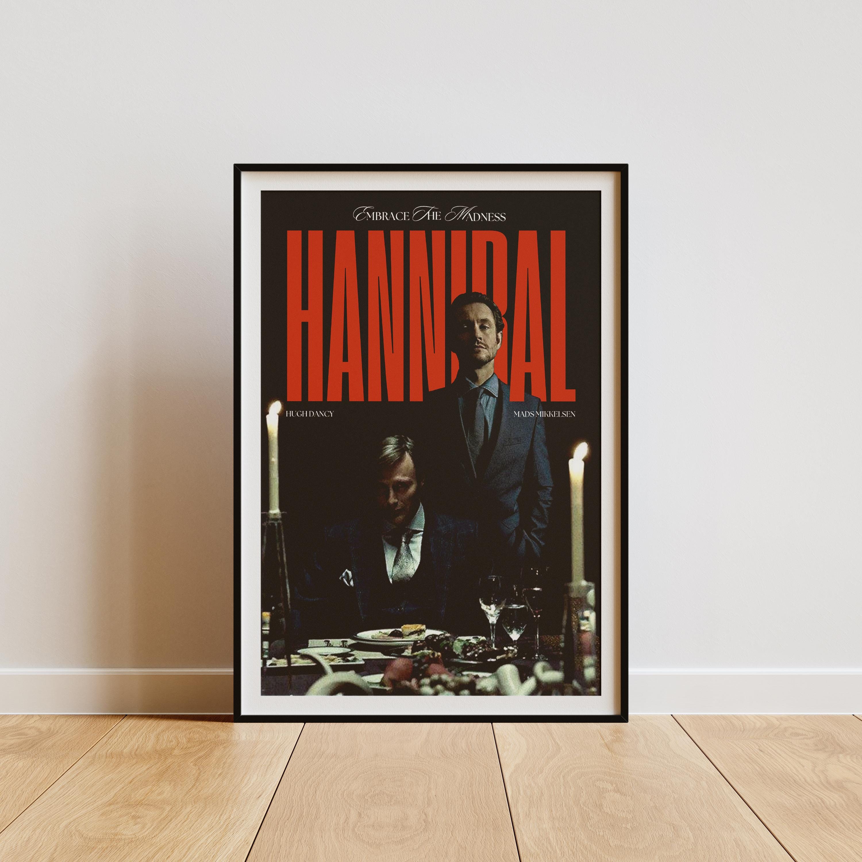 Hannibal TV Series Poster: Mads Mikkelsen & Hugh Dancy (digital