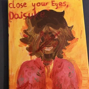Mouthwashing game acrylic painting Daisuke art Mouthwash