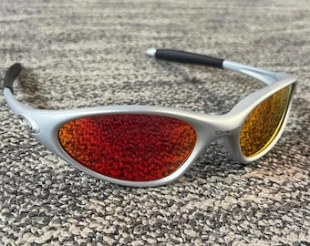 Vintage Oakley Minute 1.0 Polarized Sunglasses Blue / Black - 90s