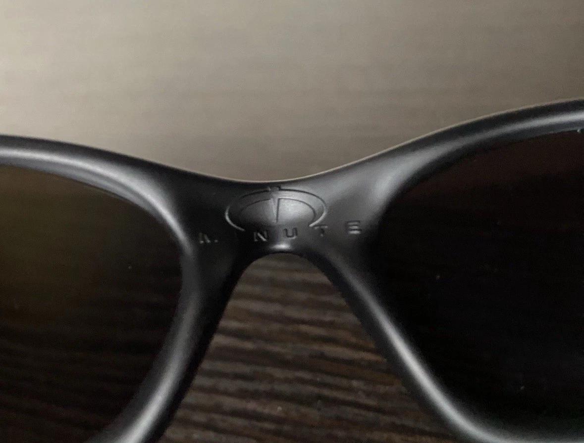 Oakley Minute 1.0 Black Sunglasses Blue Iridium Lenses Gorpcore