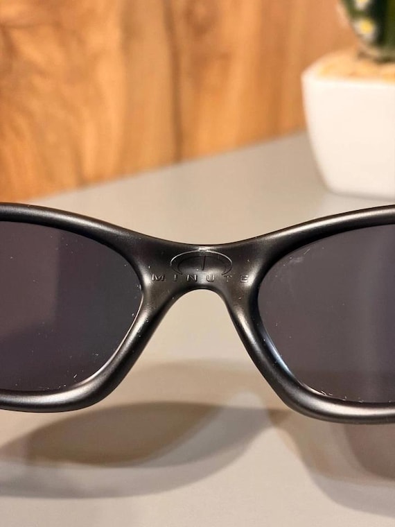 Oakley Minute 1.0 Black Sunglasses Red Iridium Lenses Gorpcore