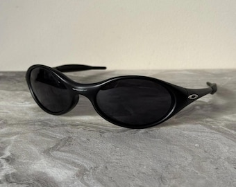 Gafas de sol Oakley Eye Jacket negras Gorpcore Outdoor Vintage Y2K minuto 1.0 empalme de placa